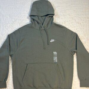 NWT-Nike Olive Green Hooded Sweatshirt-Mens-Size Large